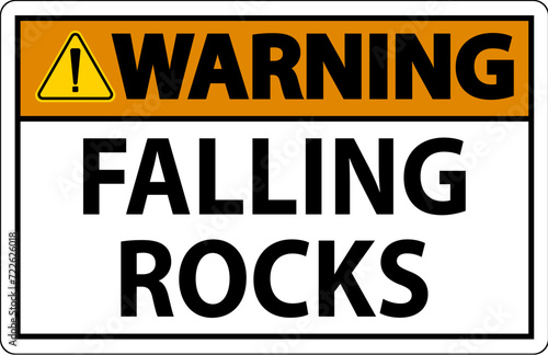 Warning Sign, Falling Rocks