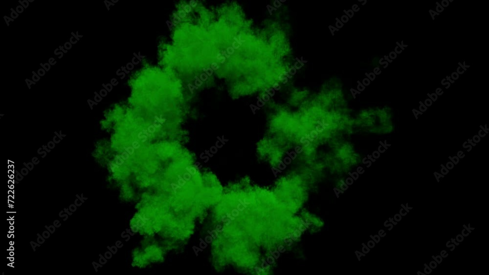 green smoke shockwave effect animation green smoke shockwave effect animation