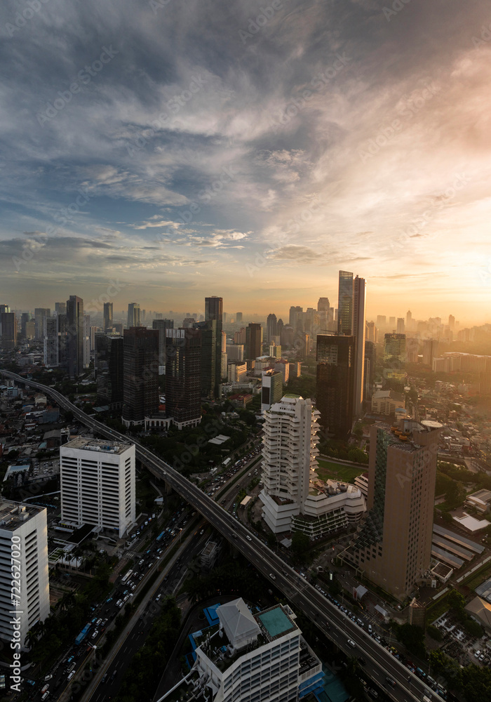 Beautiful sunset in Jakarta City Indonesia. Jakarta, is a capital city of indonesia that become the centre of economic and financial of Indonesia. Beautiful sunset in Jakarta City Indonesia. Jakarta, is a capital city of indonesia that become the centre of economic and financial of Indonesia.