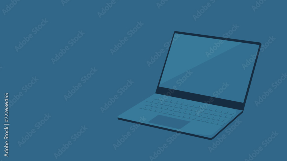 Vector illustration of a notebook computer. Vector illustration of a notebook computer.