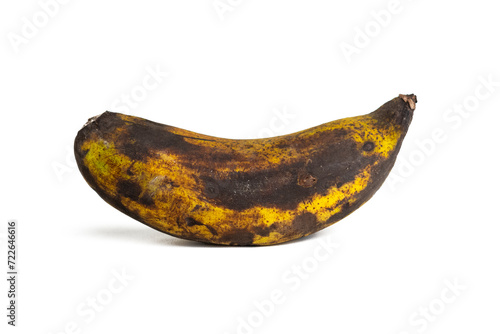 Принти на полотні single overripe or old banana isolated on white background