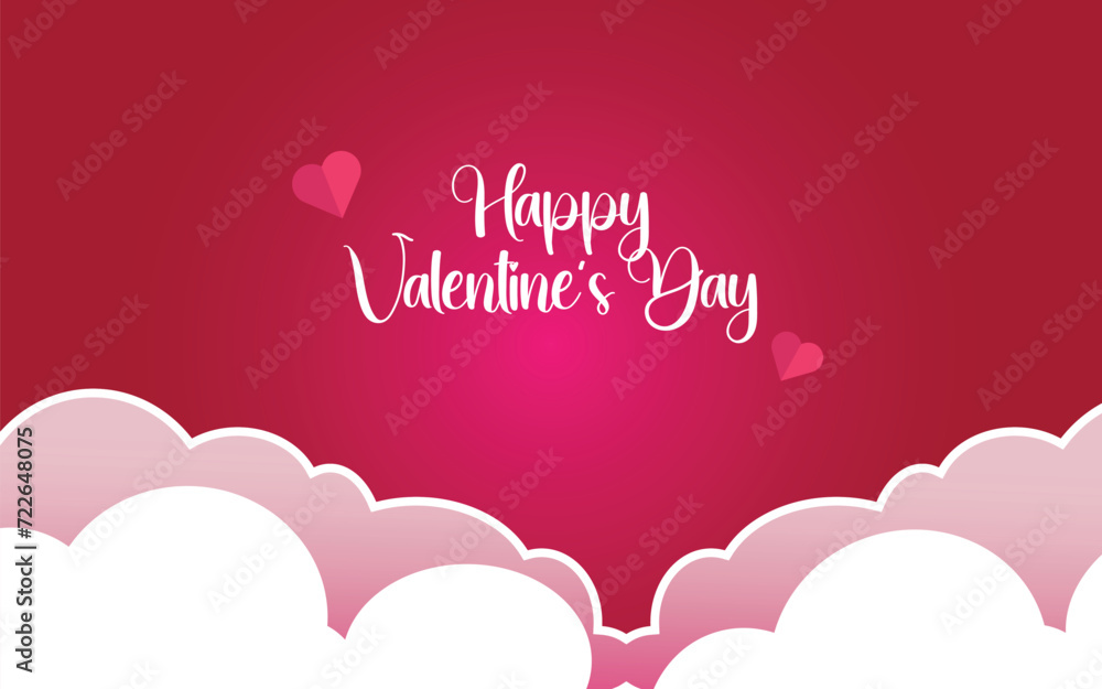 happy valentines day card template background 