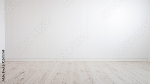 White wall and texture floorin the room as a background
