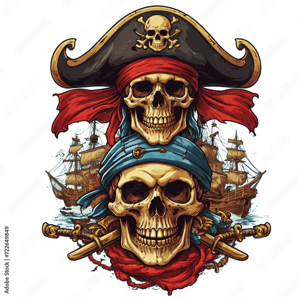 Fototapeta premium Pirates Skull