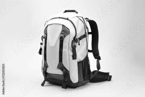 Modern Travel Backpack, on an Isolated White Background, Generative AI