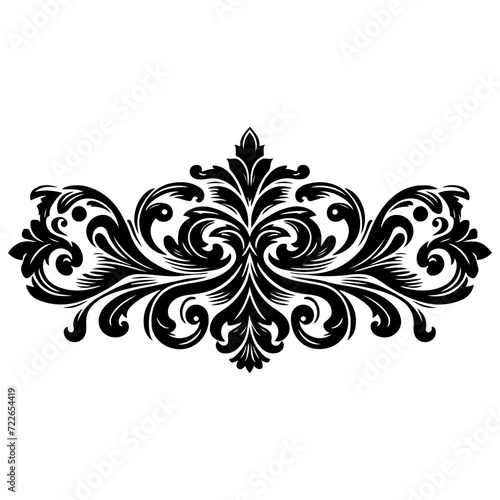 Hand drawn black line Vintage carved calligraphic Swirls, Badges. Corners Decorative Ornate Flourishes Elements border frame vector