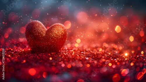 heart shape shinny valentine's day background