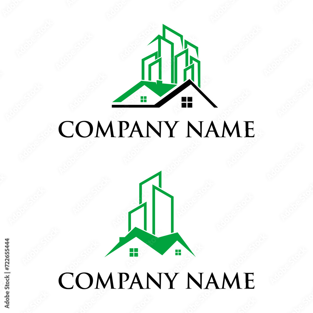 Naklejka premium real estate logo