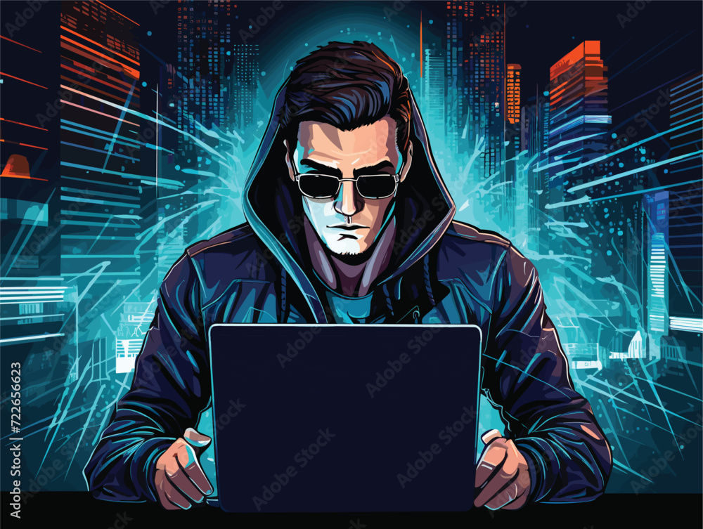 hacker hacking with laptop hacker hacking with laptop