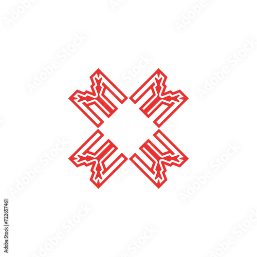 Letter X for business logo design