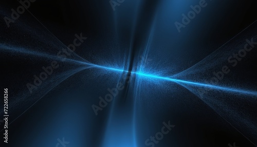 Abstract Artwork: Blue and Black Fractal Graphics