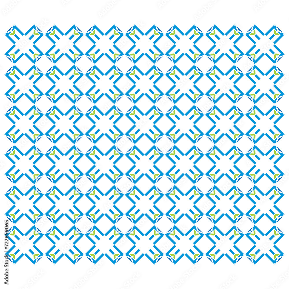 Seamless pattern fence decoration