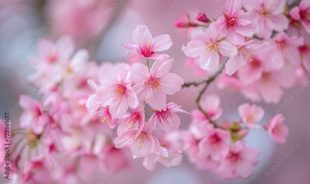Sakura / Cherry blossom. selective focus, spring time. 