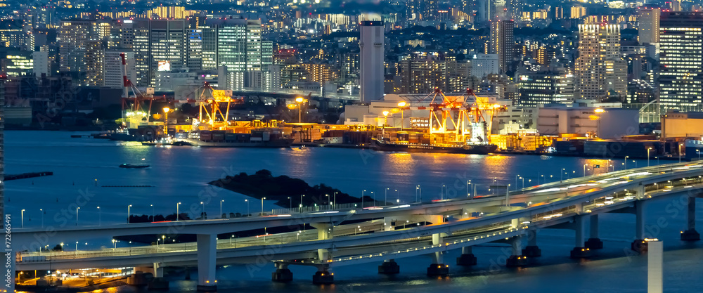 Odaiba and Tokyo Bay, Tokyo, Japan Odaiba and Tokyo Bay, Tokyo, Japan