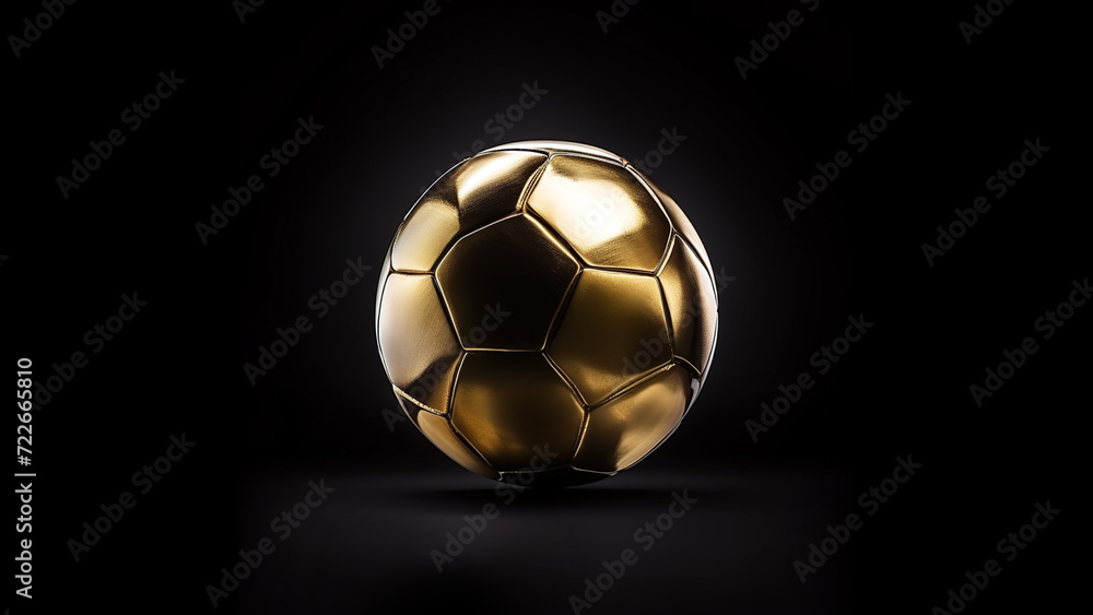 football golden ball award. black background