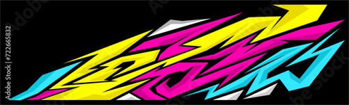 vector wrap design sports car