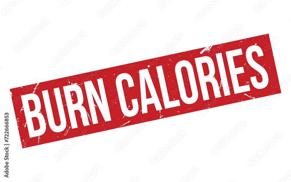 Burn calories Rubber Stamp Seal Vector