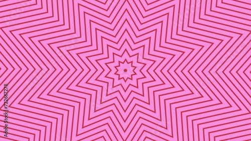 Glowing dots and lines. Ten-point star shape abstract pink background for your design