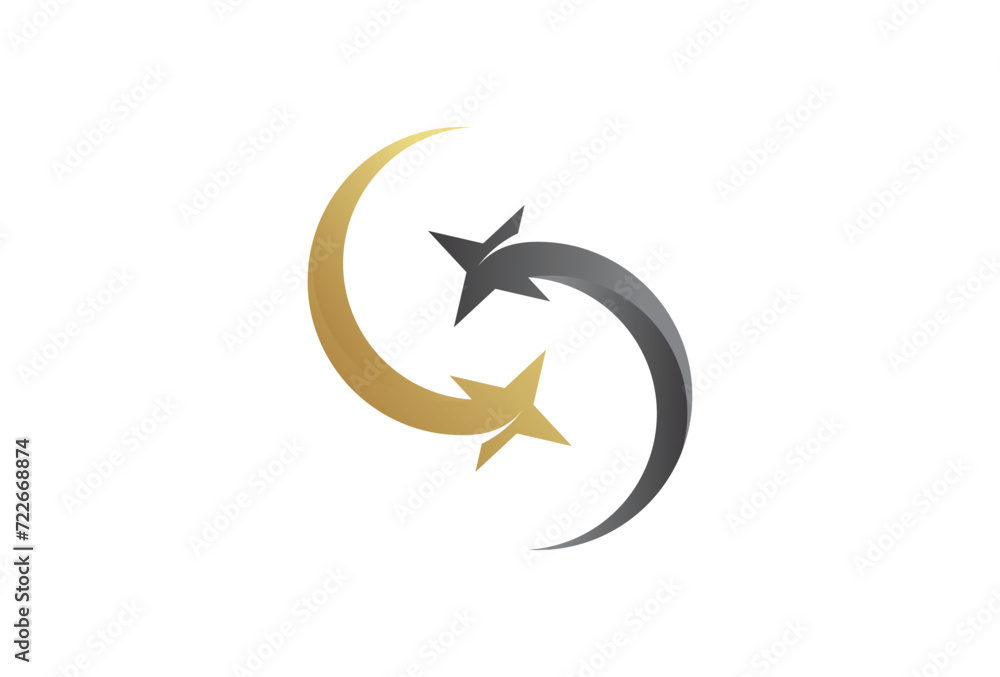 modern golden star logo icon vector concept illustration modern golden star logo icon vector concept illustration