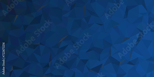 Abstract low Poly with gradient background.Triangle shapes Design used in web site, texture. Technical futuristic template for business design and presentation.Mosaic gradient triangles template. © Sanatçi
