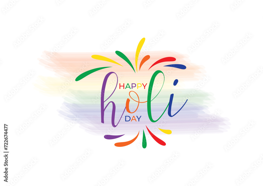 colorful happy holi day festival background design