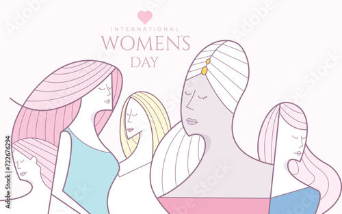 International Womens Day on 8 th march. Multicultural and multiethnic women