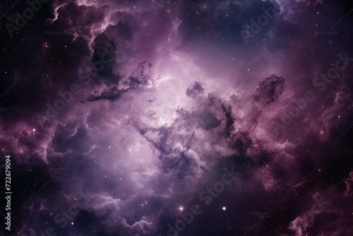 violet celestial nebula. Generative AI