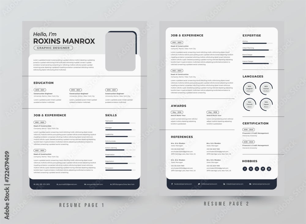 Minimalistic Resume Minimalistic Resume