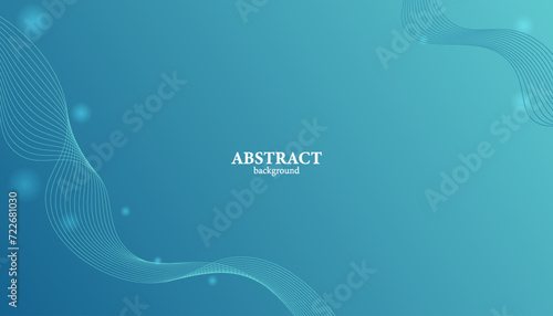 abstract bright blue and green wave vector background, minimal style light line graphic element, simple wave line design concept, modern gradient template with space for your text, illustration vector