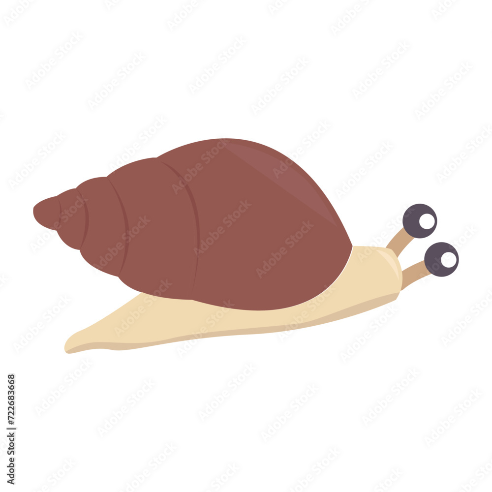 Snail vector isolated icon. Emoji illustration. Snail vector emoticon Snail vector isolated icon. Emoji illustration. Snail vector emoticon