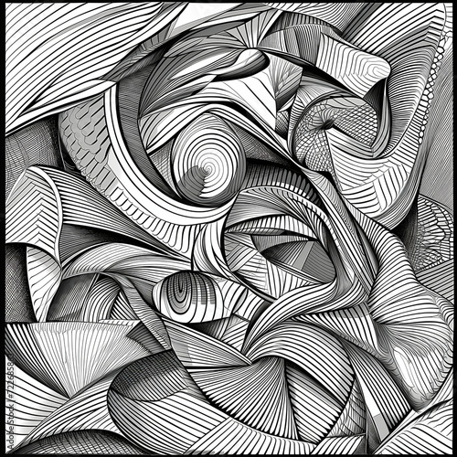 Rhythmic Abstractions, expressive lines and dynamic