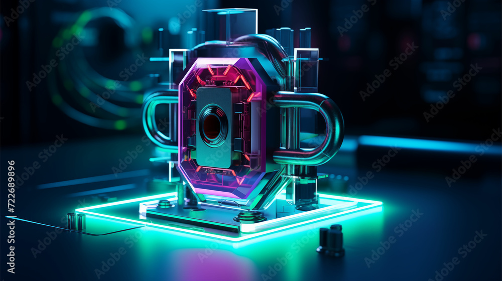Explore the intersection of security and technology with a virtual padlock on a circuit board, featuring light red and dark aquamarine tones, fluid networks, and grandiose interiors. Explore the intersection of security and technology with a virtual padlock on a circuit board, featuring light red and dark aquamarine tones, fluid networks, and grandiose interiors.