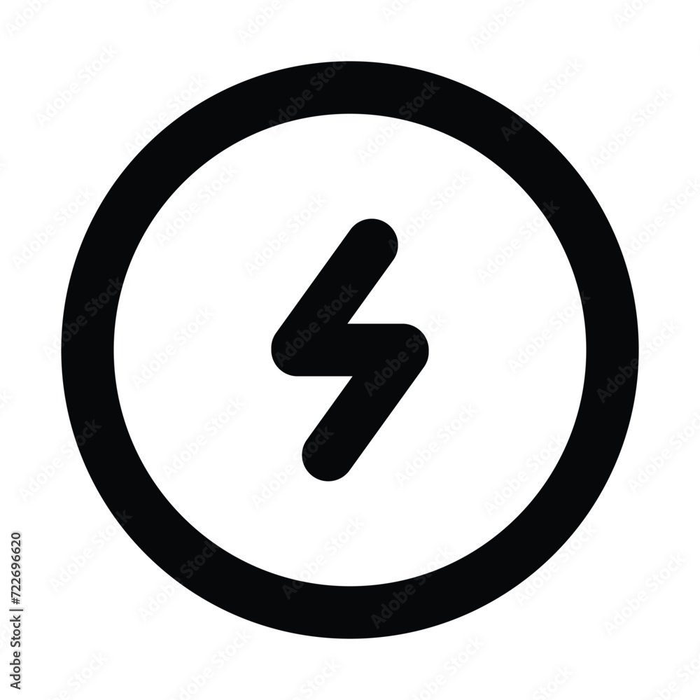 high volt danger caution sign of circle alert electrical hazard traffic warning danger icon design vector flat design for website mobile isolated on white Background high volt danger caution sign of circle alert electrical hazard traffic warning danger icon design vector flat design for website mobile isolated on white Background