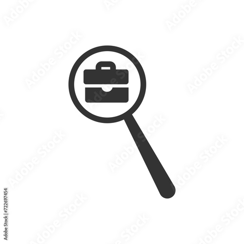 Job Search icon. Vector illustration