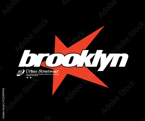 Futuristic illustration of star retro poster t shirt design, vector graphic, typographic poster or tshirts street wear and Urban style