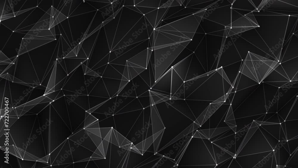Connecting dots, polygonal technology background. Poly data, graphic design, network concept.