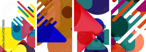 Geometric elements abstract backgrounds for wallpaper, business card, cover, poster, banner, brochure, header, website