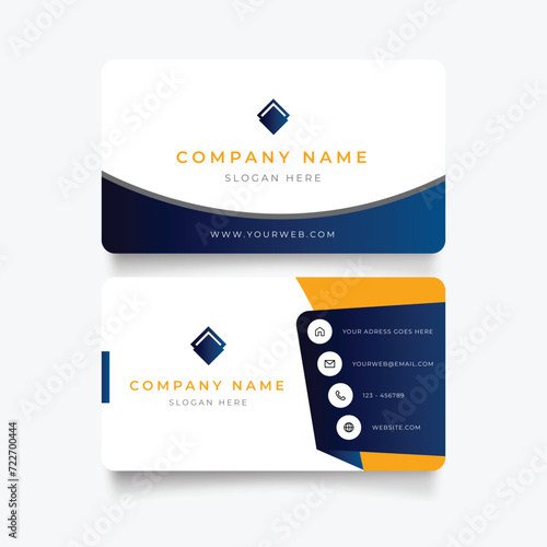 Vector professional modern business card design
