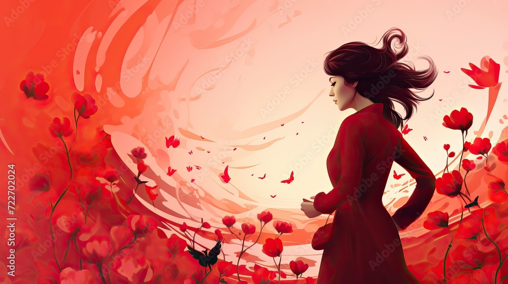 Fototapeta premium Happy Womens day wallpaper 