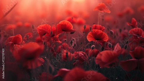 A Poignant Tribute to Remembrance and Hope, Capturing the Beauty and Symbolism of Red Poppies