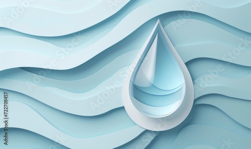 World Water Day, A water drop for world water day poster design.