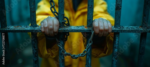 Vászonkép Man jailed at the prison