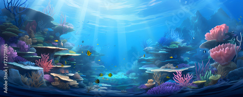 Under the sea background under the ocean background sea eco system background sea life background marine life background