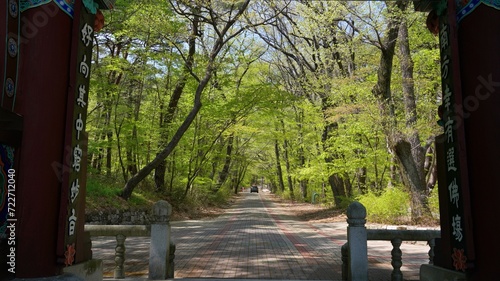 Scenery on the way to Seoknamsa Temple, a temple in Korea photo