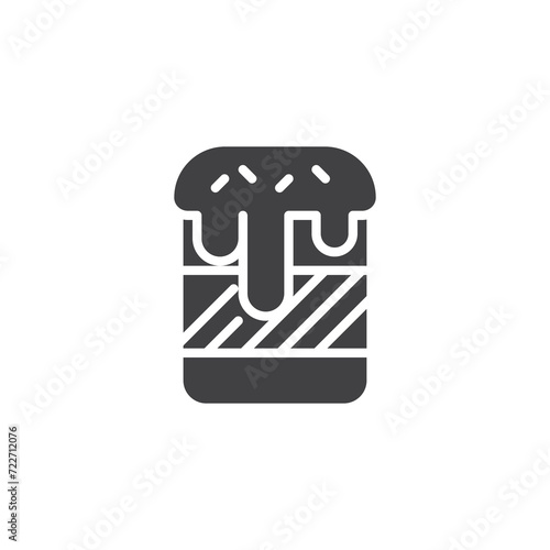 Easter Cake vector icon