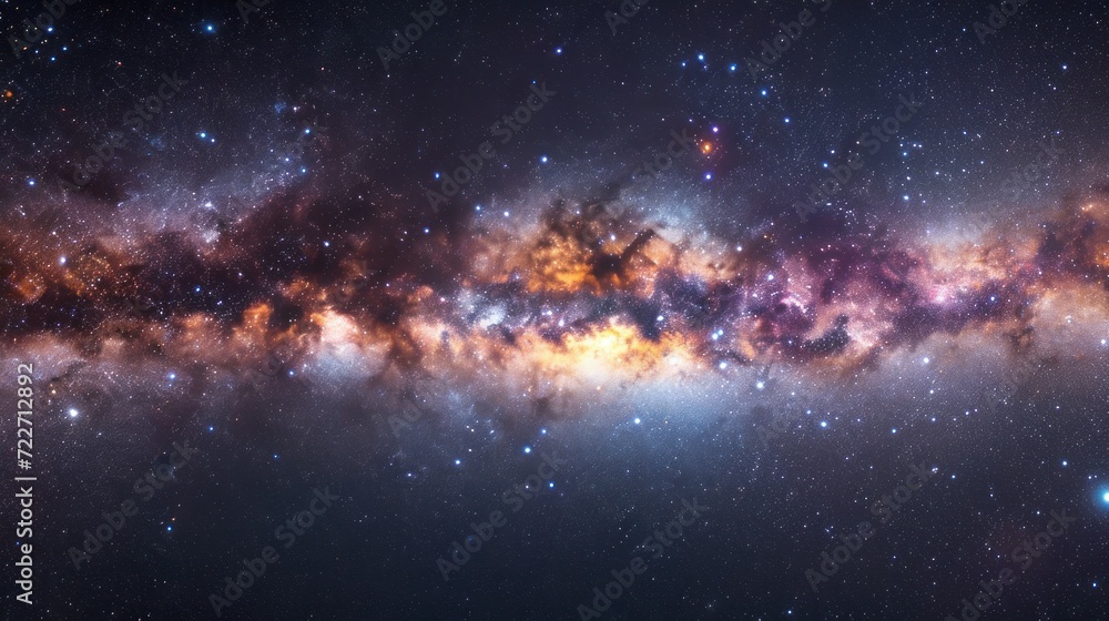  a very large and colorful space filled with lots of stars and a bright light in the middle of the space.