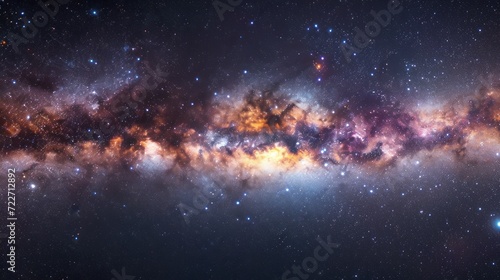  a very large and colorful space filled with lots of stars and a bright light in the middle of the space.