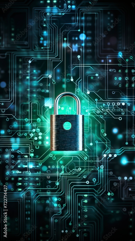 Fototapeta premium Secure connection or cybersecurity service concept