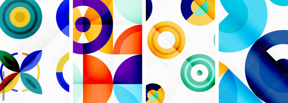 Round geometric elements and circles in background design for wallpaper, business card, cover, poster, banner, brochure, header, website Round geometric elements and circles in background design for wallpaper, business card, cover, poster, banner, brochure, header, website
