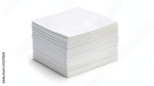 white paper napkin